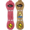 Corde à double alpinisme 2x60m ICE LINE 8.1 UNICORE GOLDENDRY jaune-orange BEAL