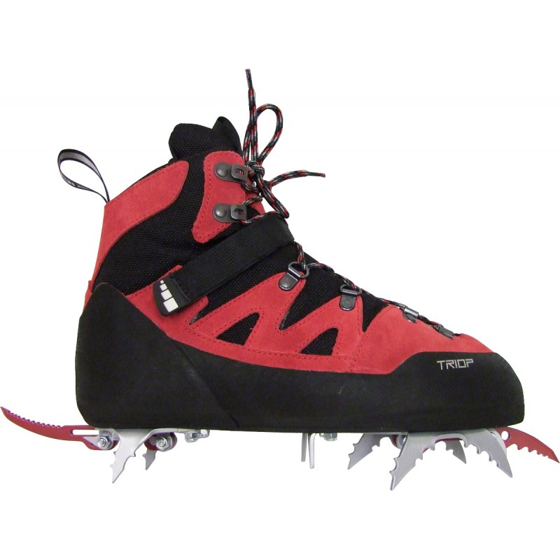 Chaussure de Dry-Tooling CAPOEIRA ICE rouge Triop avec crampons - Montania  Sport