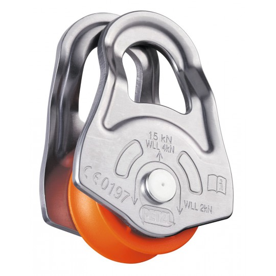 Poulie OSCILLANTE gris-orange Petzl