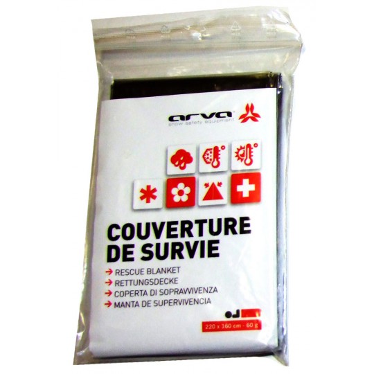 COUVERTURE DE SURVIE OR 60 GR RESCUE BLANKET ARVA