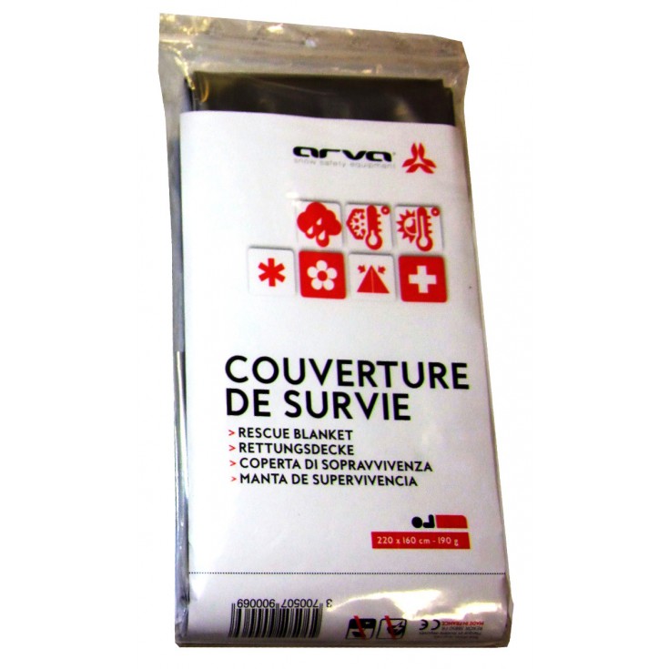 Couverture de Survie argent 190g Arva Equipment