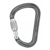 Mousqueton escalade WILLIAM Screw Lock gris Petzl