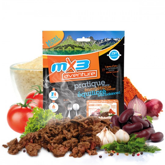 Plat Lyophilisé Chili con Carne 430 Kcal MX3
