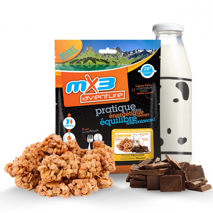 Plat Lyophilisé Muesli Chocolat 472 Kcal MX3 Montania Sport