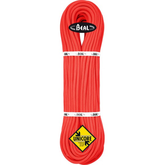 Corde multi-normes 80m Joker 9.1mm UniCore Drycover orange Beal