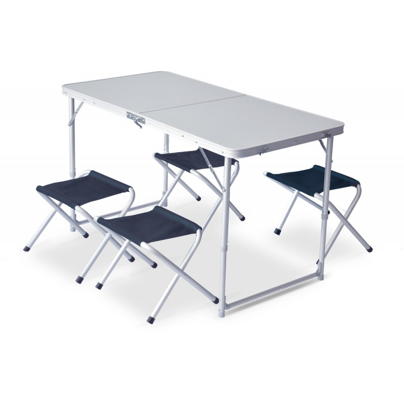 Table de camping pliable XL + 4 tabourets Pinguin Outdoor Equipment