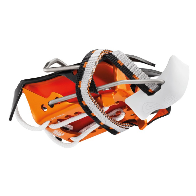 Crampons ski mixte 10P IRVIS HYBRID LLU noirorange Petzl + antibottes