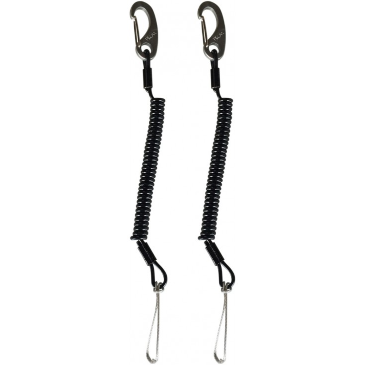Lanière SKI LEASH noir Fixation Plum Montania Sport