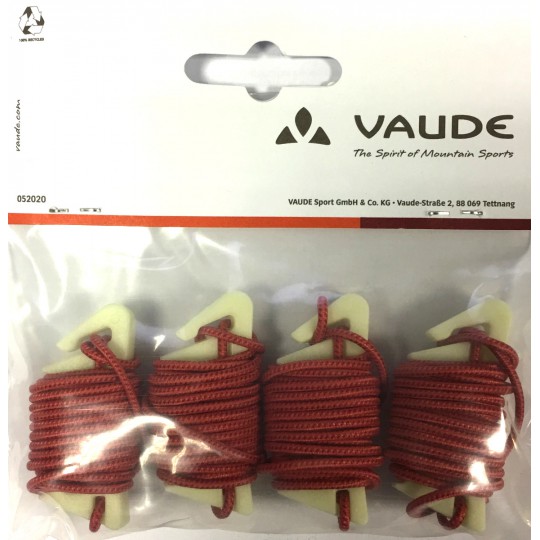 Lot de 4 GUYLINE PRO rouge Vaude