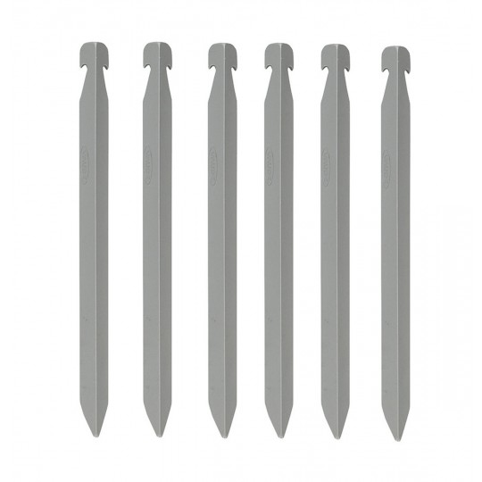 Lot de 6 piquets V PEG 6063 18cm Vaude