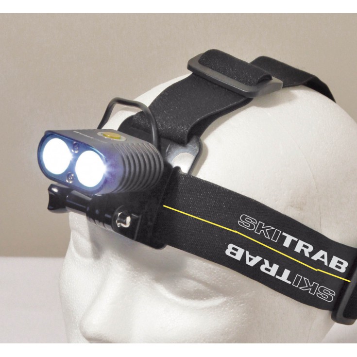 Lampe Frontale 2000 Lumens Lampe frontale AERO HEADLAMP 2000 lumens Skitrab - Montania Sport