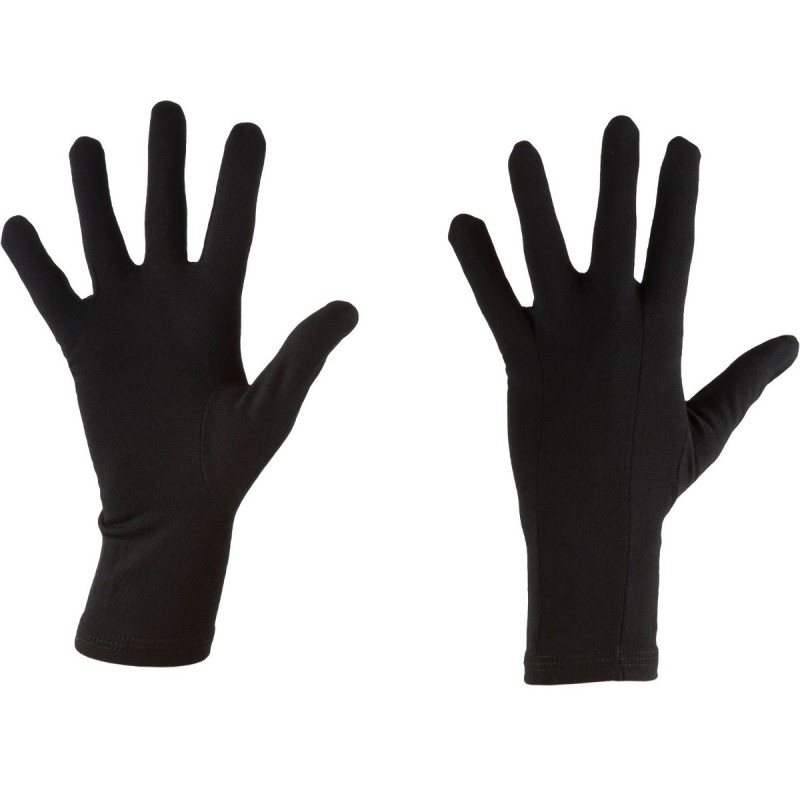 Sousgants en laine merino 200 OASIS GLOVE LINER noir Icebreaker