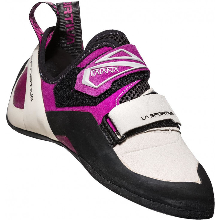 Chausson escalade femme KATANA WOMAN V3.0 blanc-rose La Sportiva