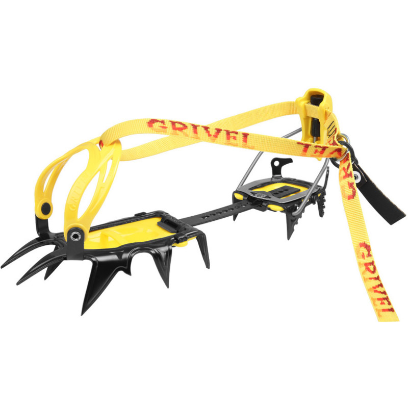 Crampons alpinisme G12 New Matic Grivel + antibottes Montania Sport