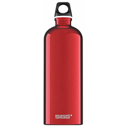 Bouteille Aluminium TRAVELLER 1L rouge Sigg