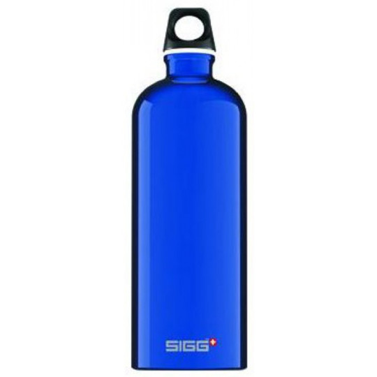 Bouteille Aluminium TRAVELLER 1L bleu Sigg