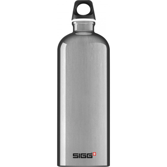 Bouteille Aluminium TRAVELLER 1L gris Sigg
