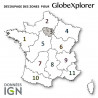 Cartes numériques IGN ZONE 3 GlobeXplorer
