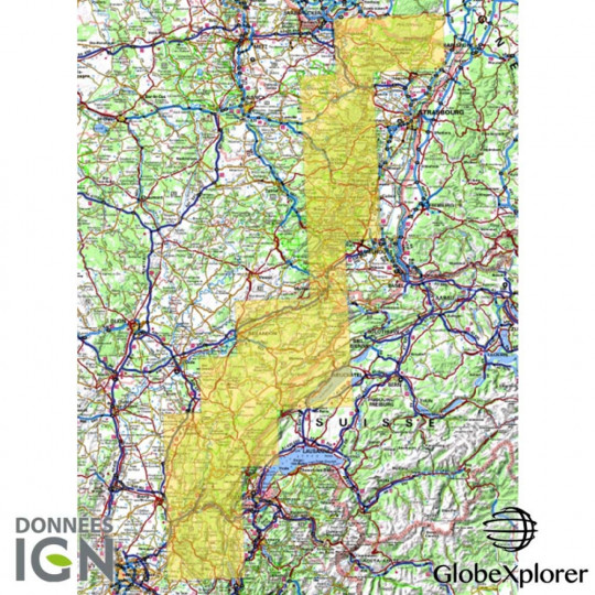 Cartes numériques IGN PACK JURA-VOSGES GlobeXplorer