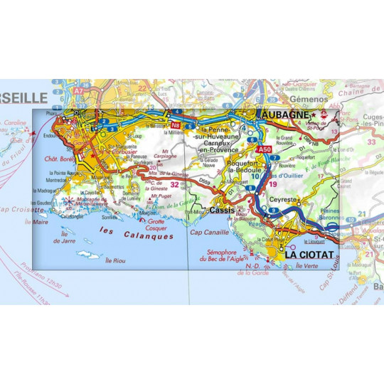 Cartes numériques IGN PACK CALANQUES GlobeXplorer