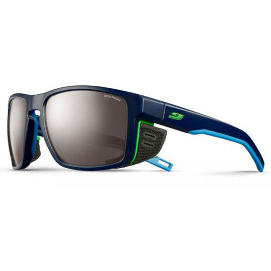 Lunettes de soleil SHIELD bleu mat-vert SP4 Julbo