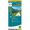 Carte IGN plastifiée du Tour du Mont Blanc 1/50000 GR TMB