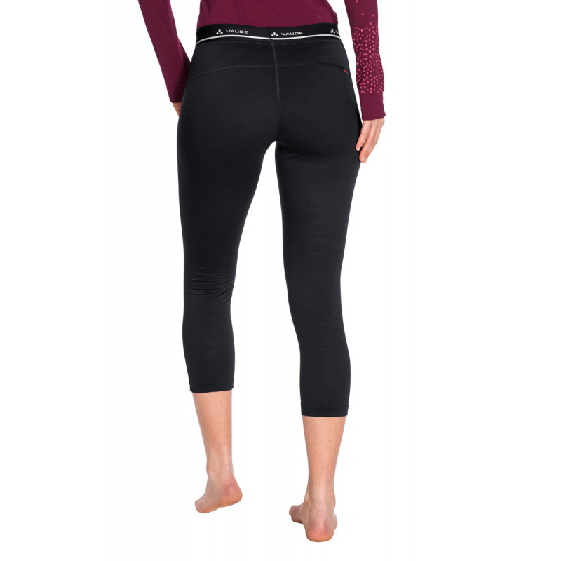 Collant laine Mérino femme W BASE TIGHTS Black Vaude ...