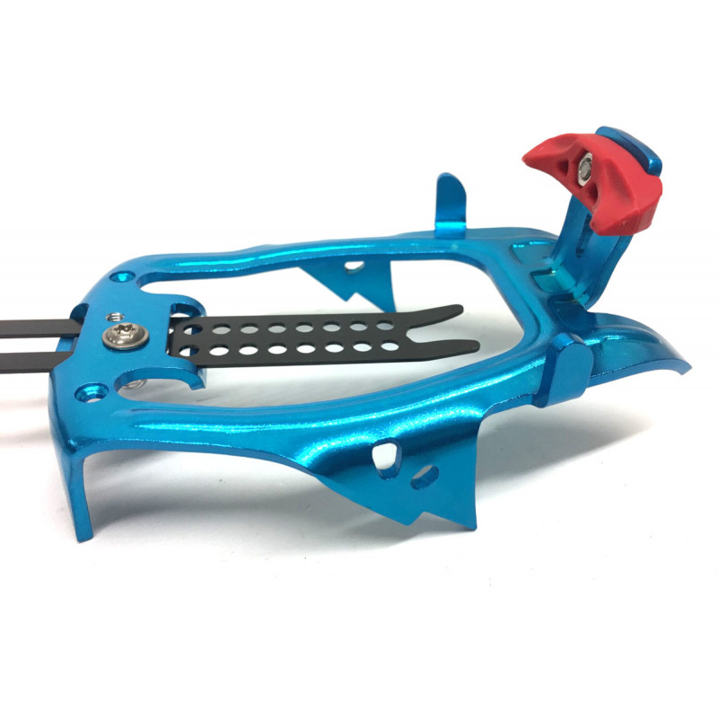 Crampons 10 pointes alu SKIMO TOTAL RACE bleu CAMP + antibottes