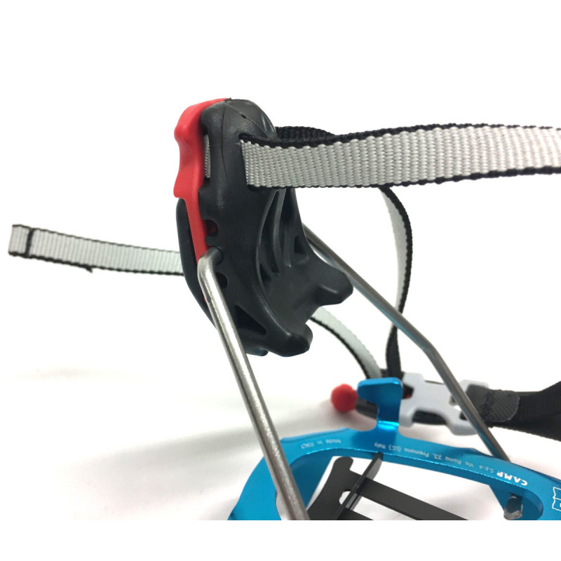 Crampons ski alu 10P SKIMO RACE bleu CAMP + antibottes Montania Sport