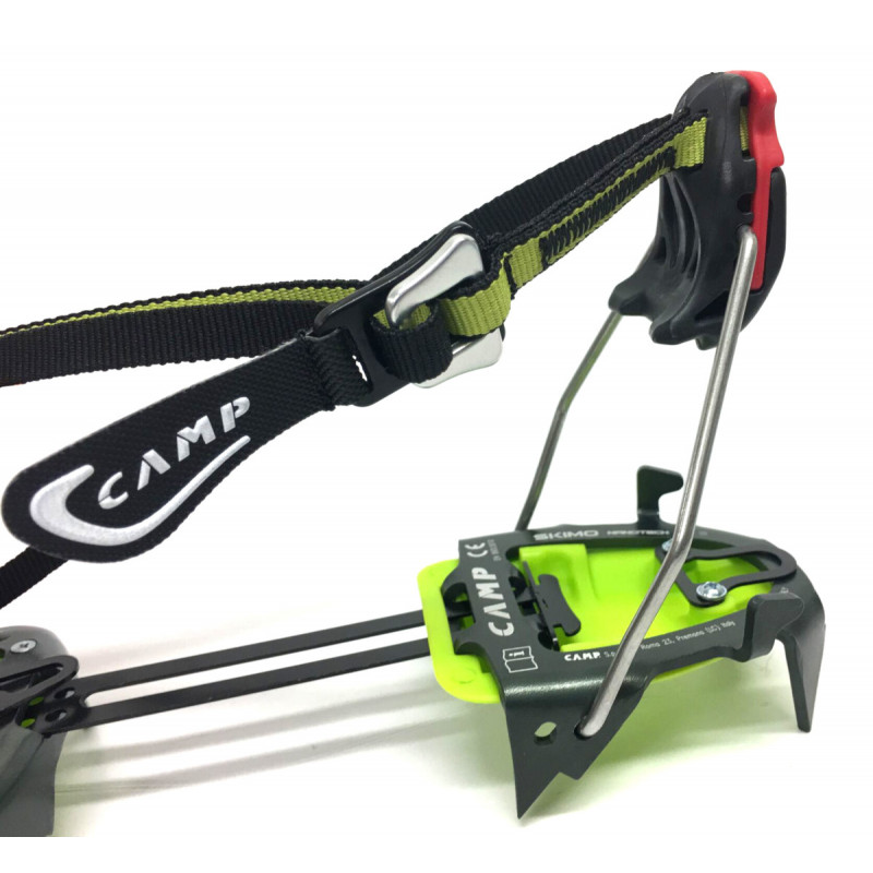 Crampons ski alu 10P SKIMO NANOTECH noirvert CAMP + antibottes