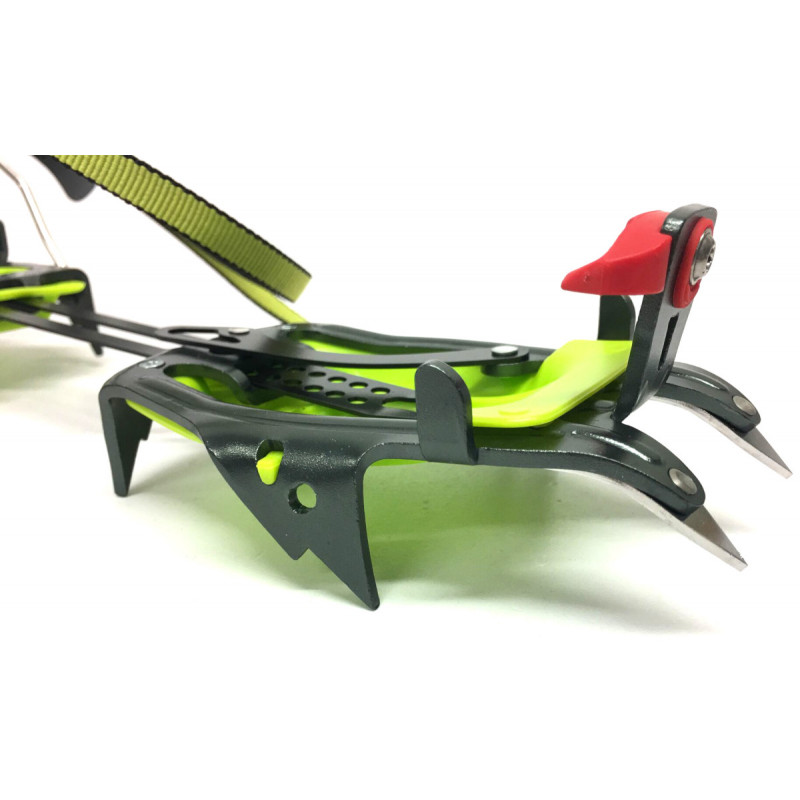 Crampons ski alu 10P SKIMO NANOTECH noirvert CAMP + antibottes