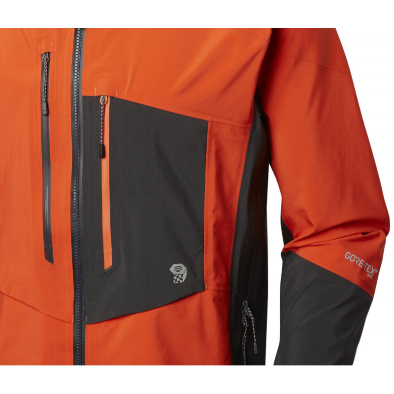 Veste GORETEX PRO SHELL homme 3L Exposure Jacket StateOrange Mountain