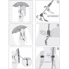 Parapluie randonnée main libre SWING bleu-navy EuroSCHIRM