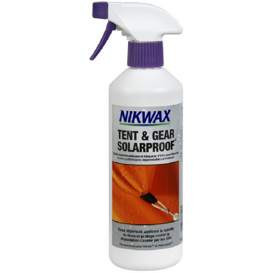 Imperméabilisant en SPRAY pour tente TENT&GEAR SOLARPROOF 500ml Nikwax