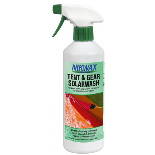 Lessive en SPRAY pour tente TENT&GEAR SOLARWASH 500ml Nikwax