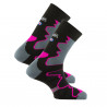 Lot de 3 paires de chaussettes de randonnée DOUBLE TREK noir-rose Thyo