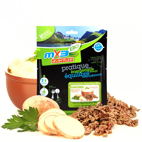 Plat Lyophilisé Biologique Hachis Parmentier BIO 519 Kcal MX3