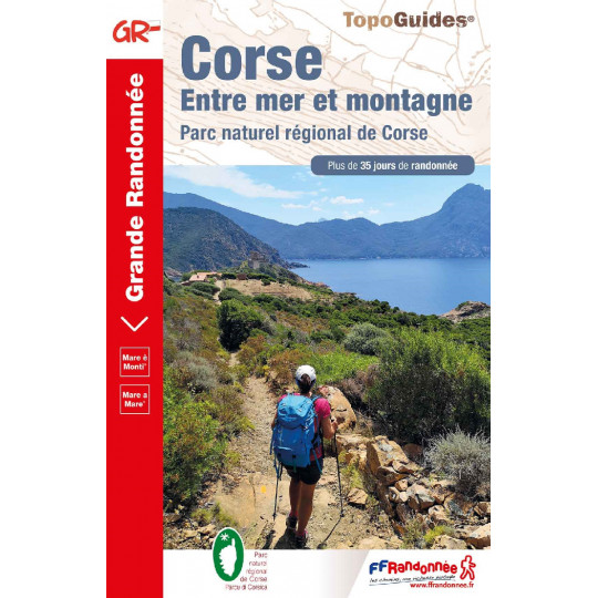 Livre TopoGuides CORSE Entre mer et montagne - FFRandonnée 2019