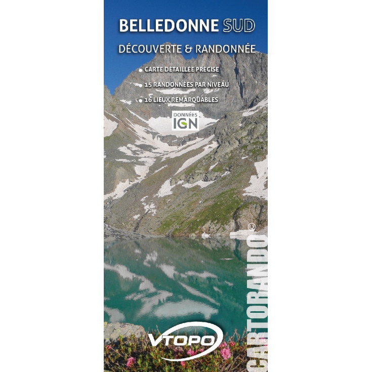 Carte topo IGN BELLEDONNE SUD 36000ème VTOPO