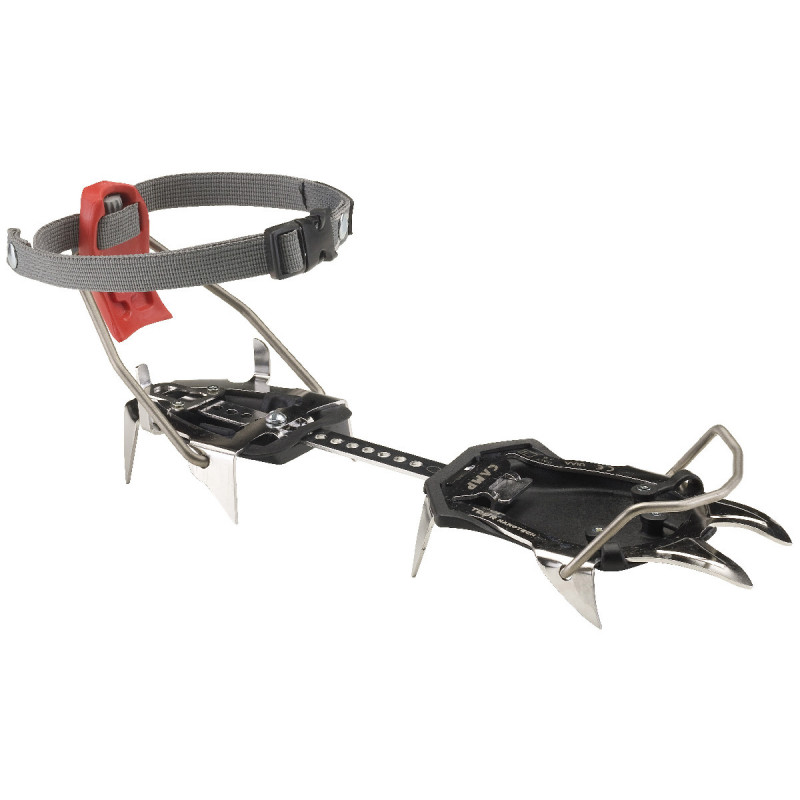 Crampons ski acier 10P TOUR FULL Nanotech CAMP + antibottes Montania Sport