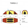 Tente de randonnée TARRA 2 red HILLEBERG