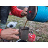 Set réchaud à gaz radiant avec popote intégrée WINDBURNER DUO STOVE 1,8L noir MSR GEAR
