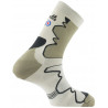 Lot de 3 paires de chaussettes de randonnée "La Double TREK" beige-kaki Thyo