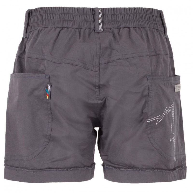 Short femme coton bio ESCAPE W carbon La Sportiva ...