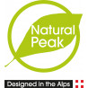 Tee-shirt fibre de bois 240 POINTE BLANCHE noir-rouge Natural Peak