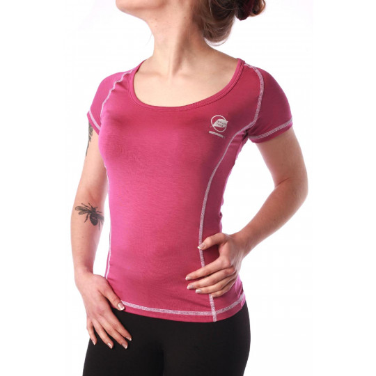 Tee-shirt fibre de bois femme 140 CHARVIN violet Natural Peak