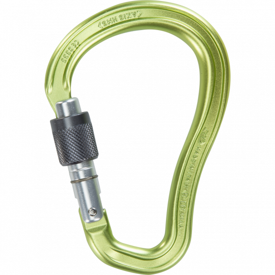 Mousqueton poire AXIS HMS SG vert Climbing Technology