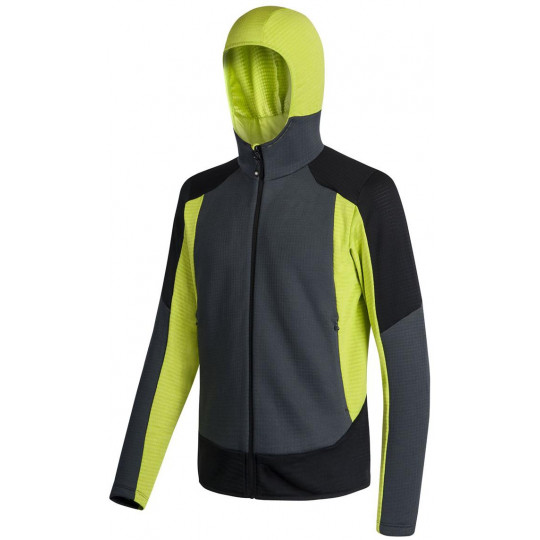 Polaire STRETCH COLOR HOODY JACKET 9347 gris-vert Montura