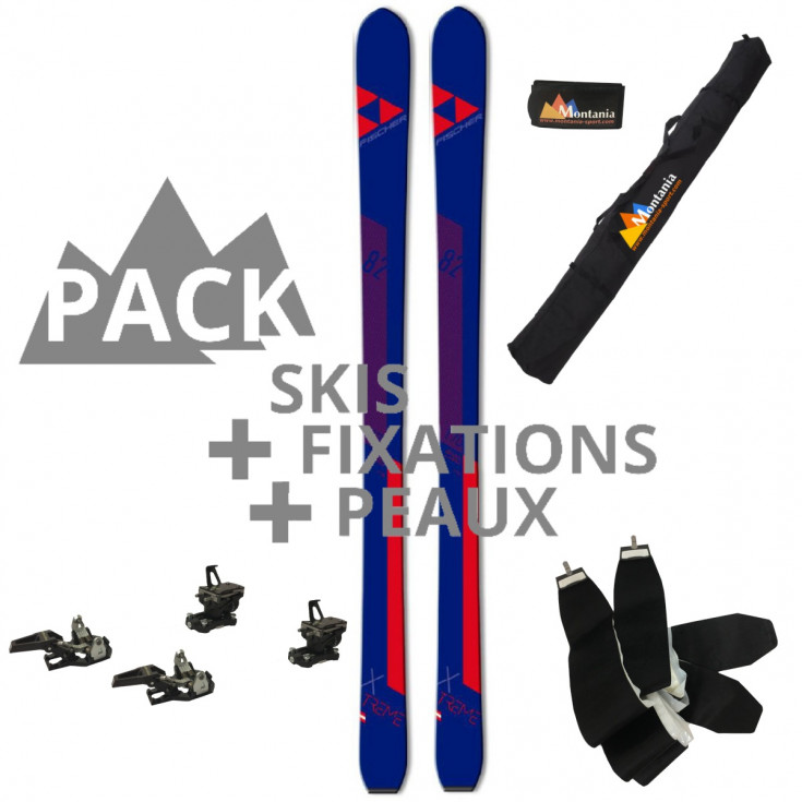 Pack ski de rando unisexe X-TREME 82 Fischer rouge 2022