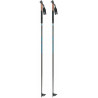 Bâtons monobrin SKIMO CARBON noir-bleu MASTERS (la paire)
